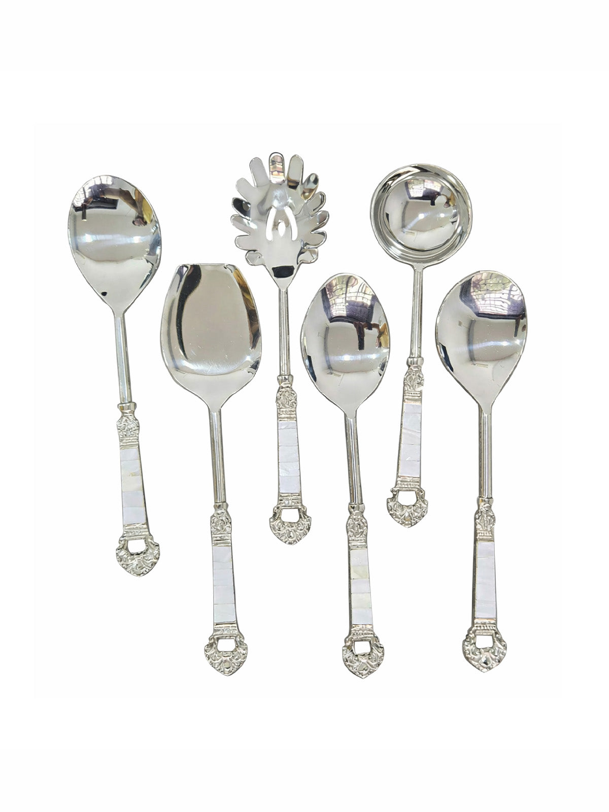 Lustrous Pearl Serving Spoon (Set of 6)
