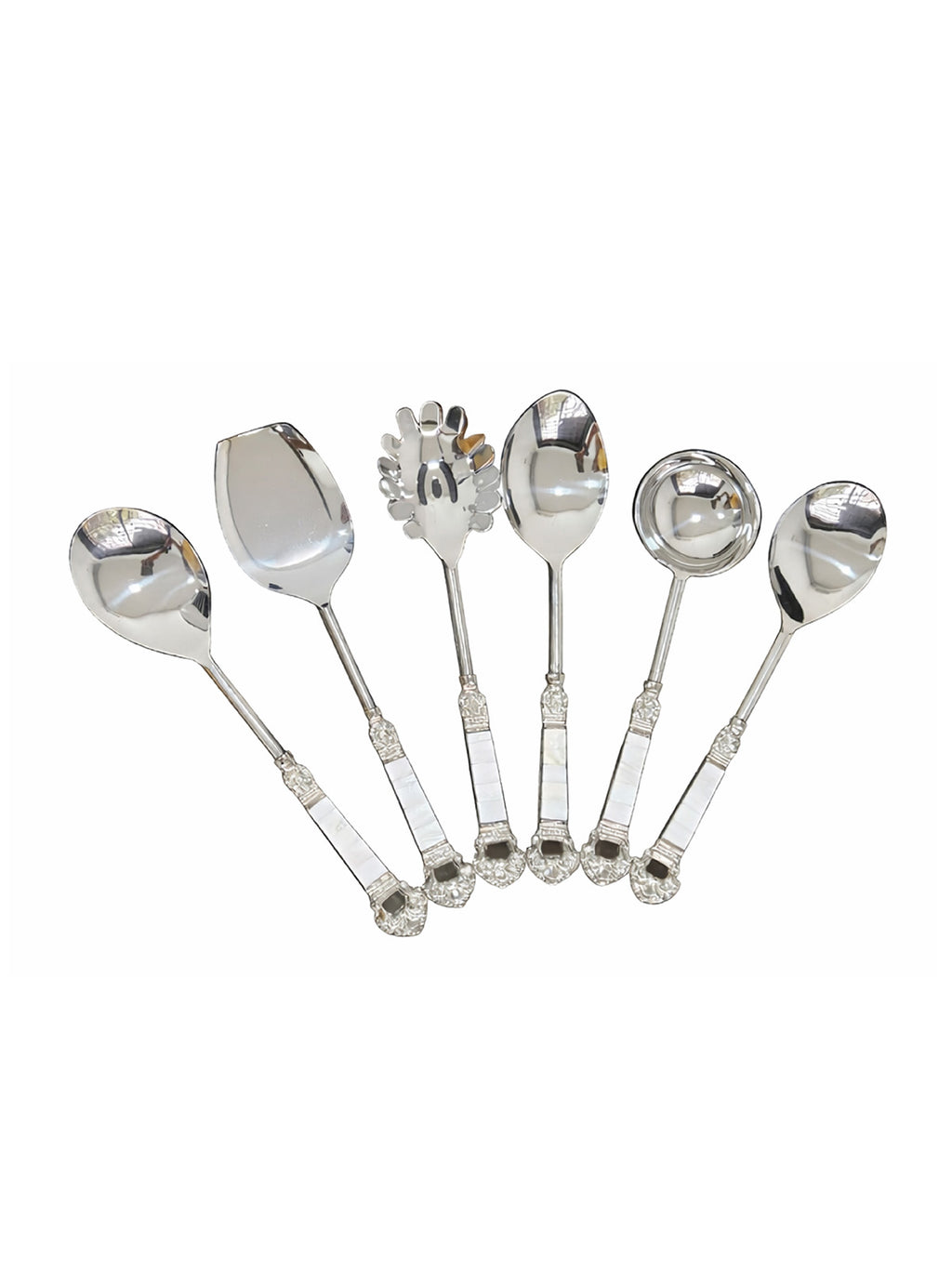 Lustrous Pearl Serving Spoon (Set of 6)