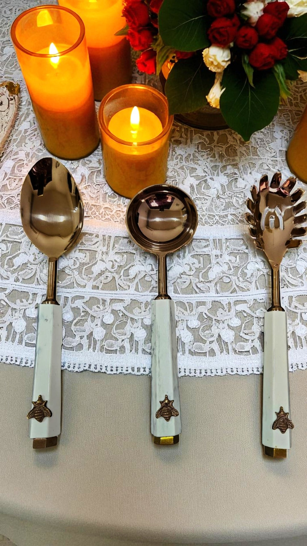 Golden Hive Serving Spoon (Set of 6 pcs)
