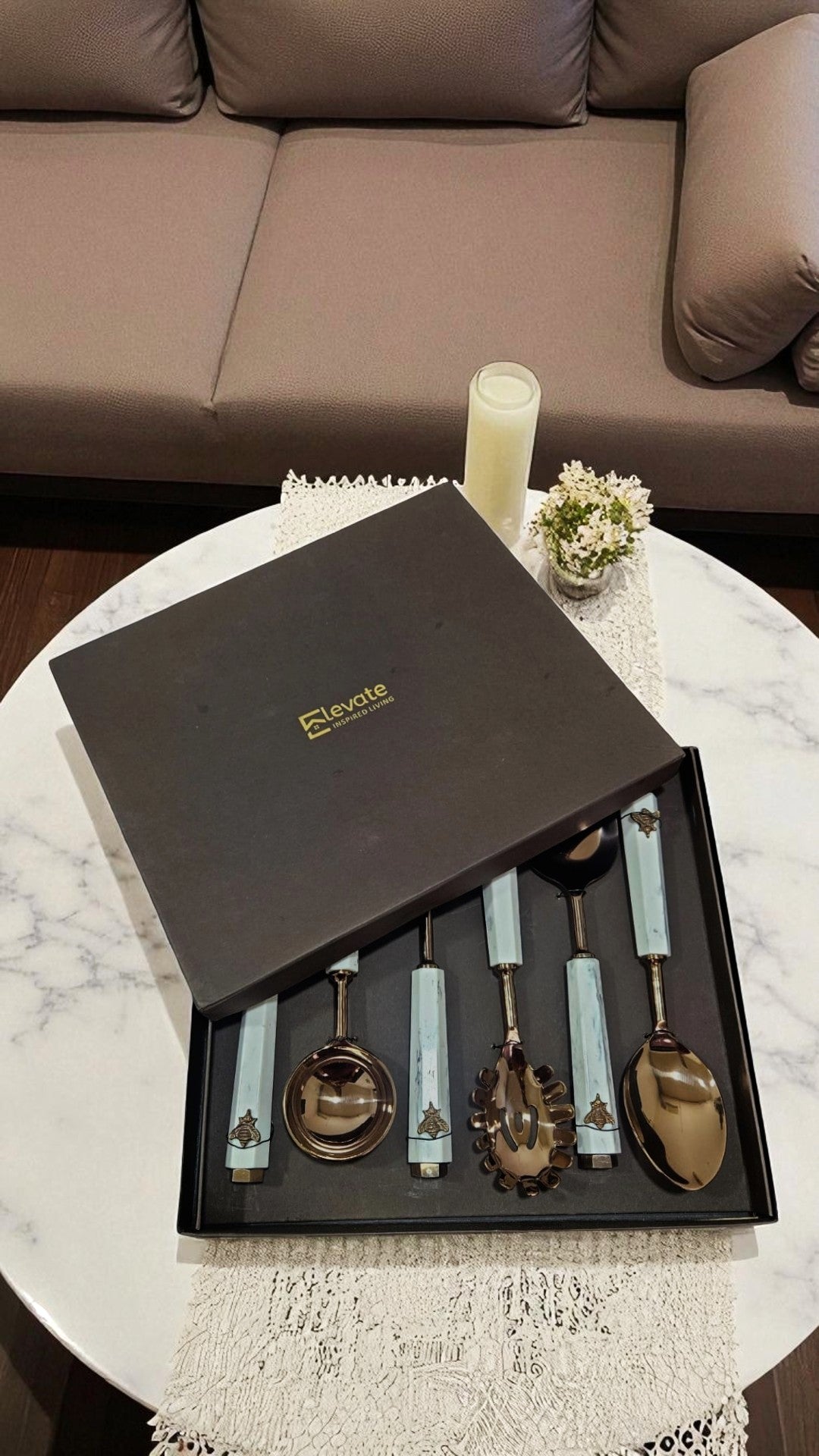 Golden Hive Serving Spoon (Set of 6 pcs)