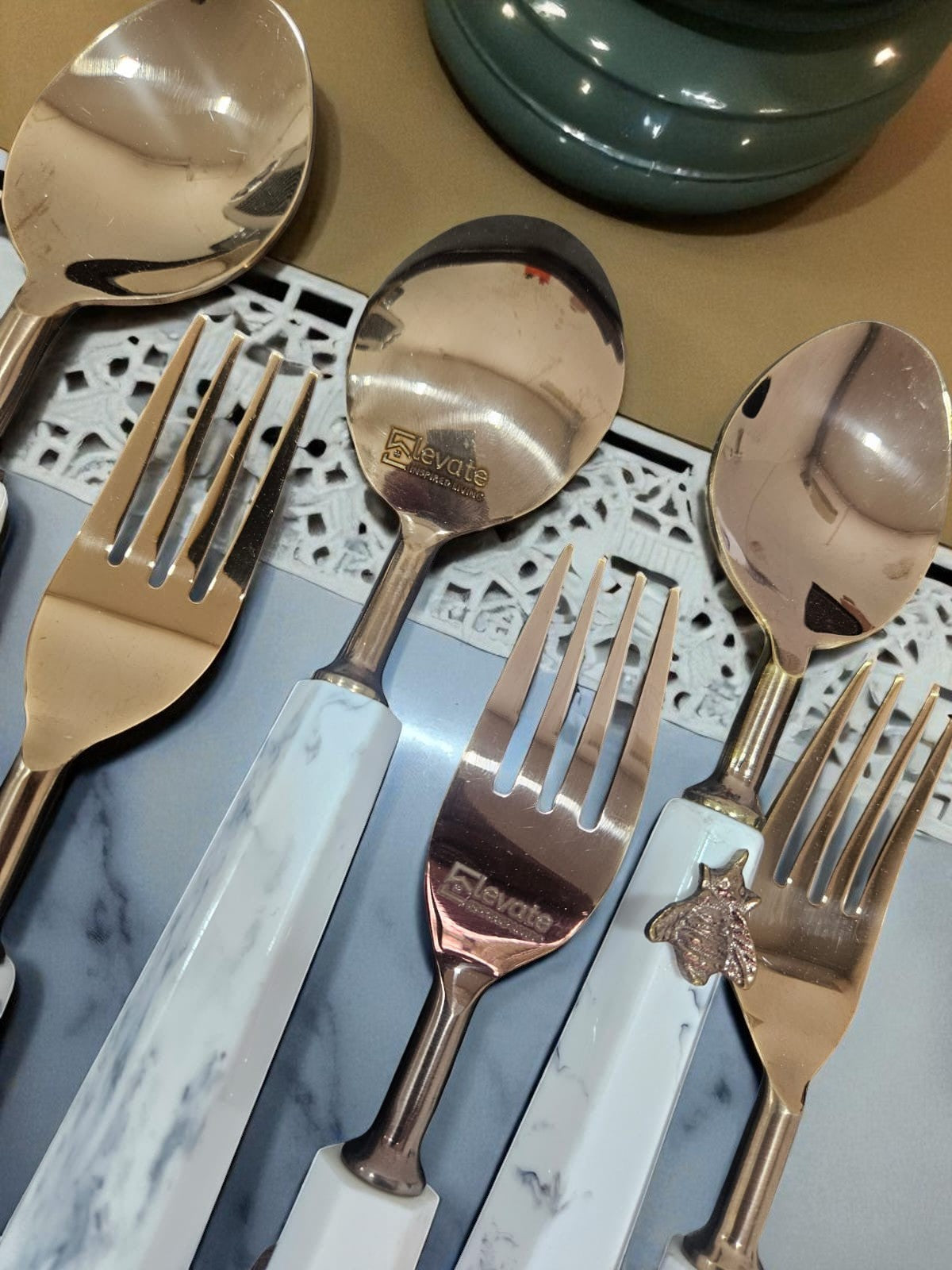 Golden Hive Flatware (Set of 12 pcs)