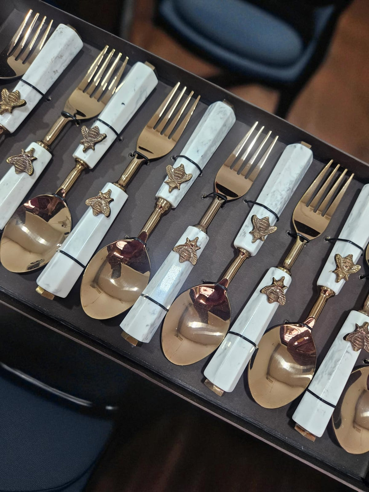 Golden Hive Flatware (Set of 12 pcs)