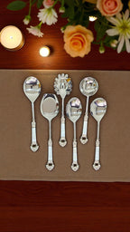 Lustrous Pearl Serving Spoon (Set of 6)