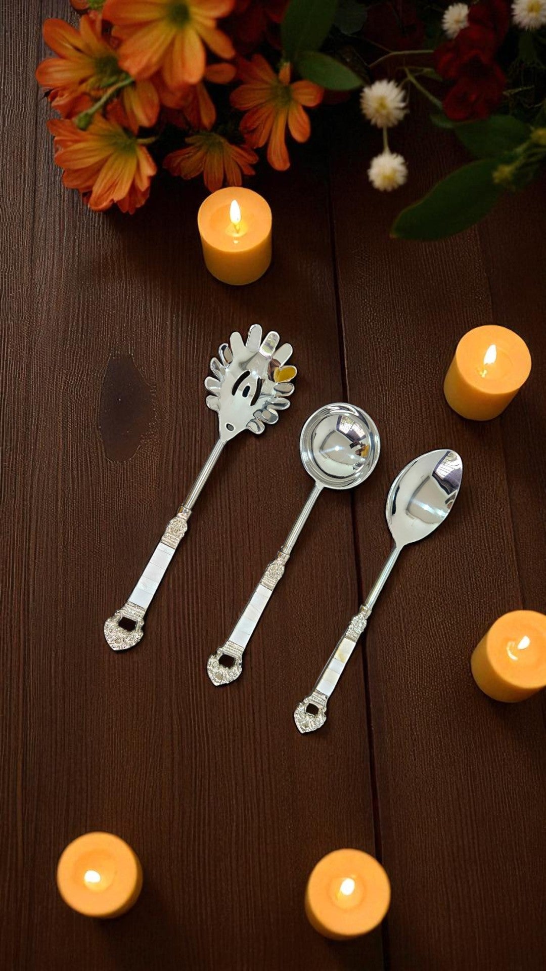 Lustrous Pearl Serving Spoon (Set of 6)
