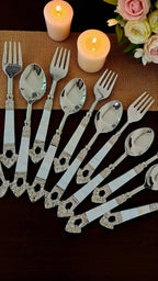 Lustrous Pearl Flatware Set  (Set of 12)