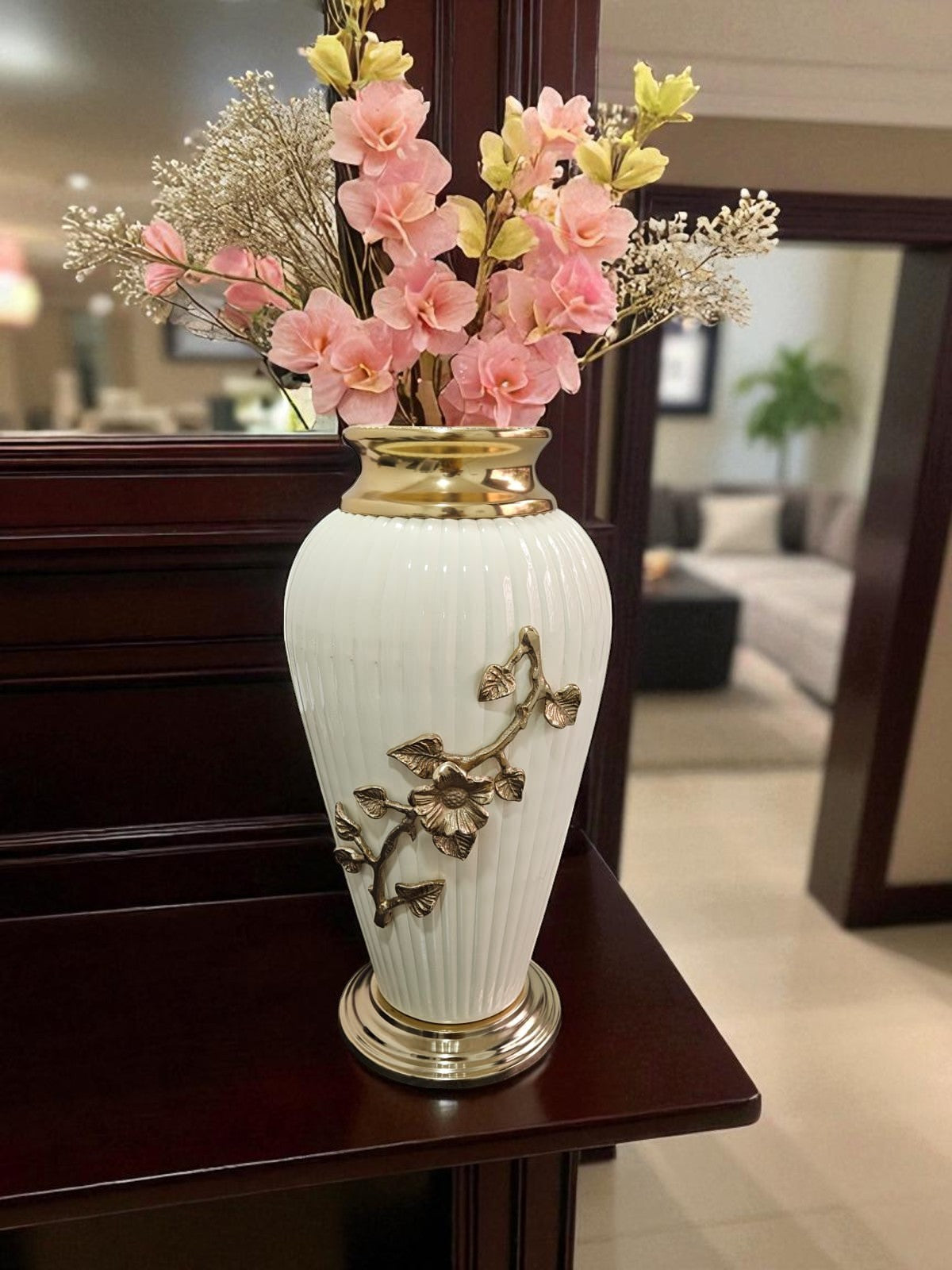 Whispers Of Gold Vase